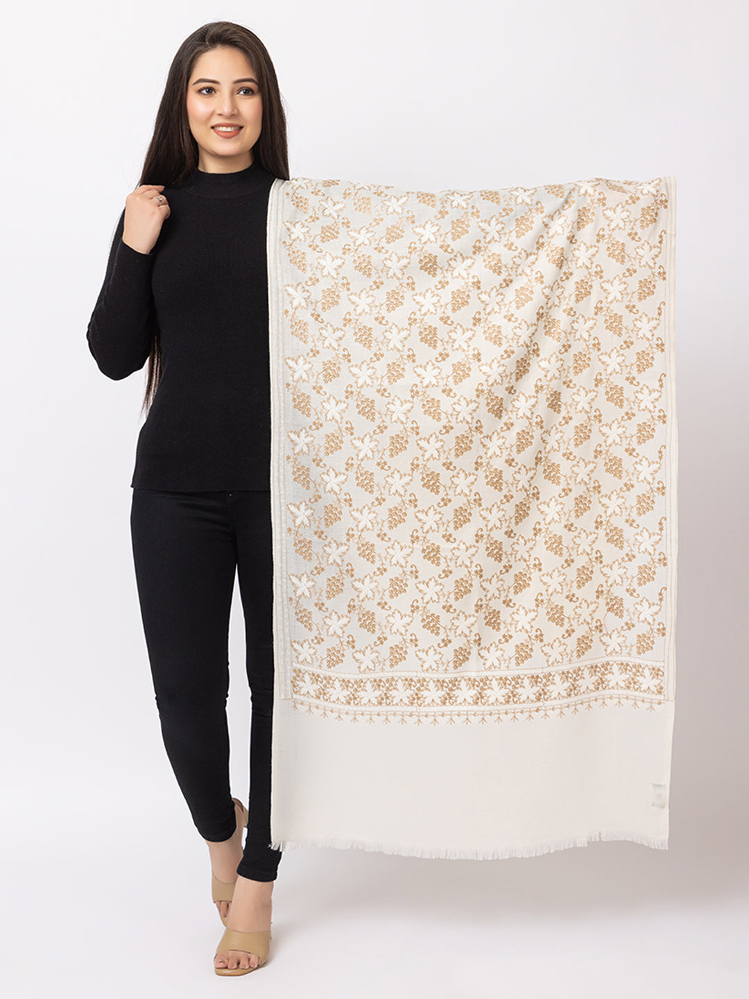 His And Her Set Of fine modal silk Digital Print Shawls and Kani silky modal Shawl for (COMBO PACK)