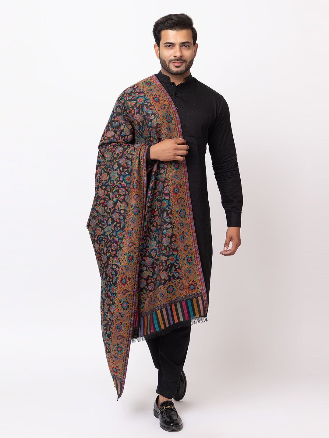 His And Her Set Of fine modal silk Digital Print Shawls and Kani silky modal Shawl for (COMBO PACK)