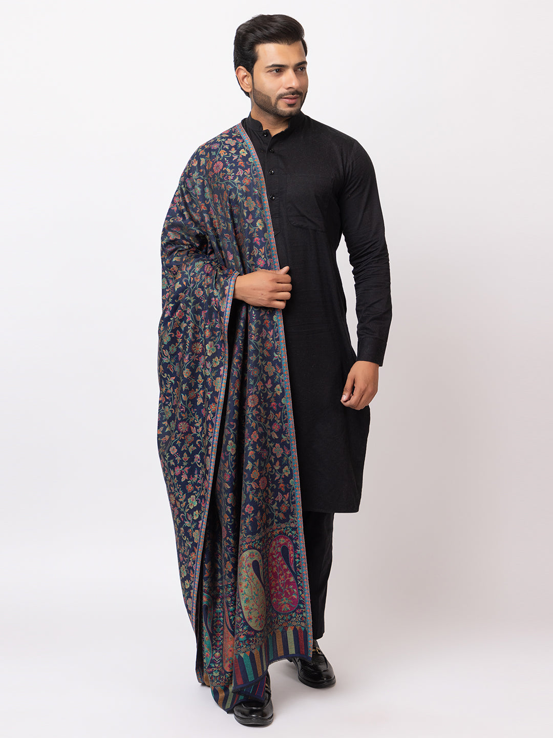 His And Her Set Of fine modal silk Digital Print Shawls and Kani silky modal Shawl for (COMBO PACK)