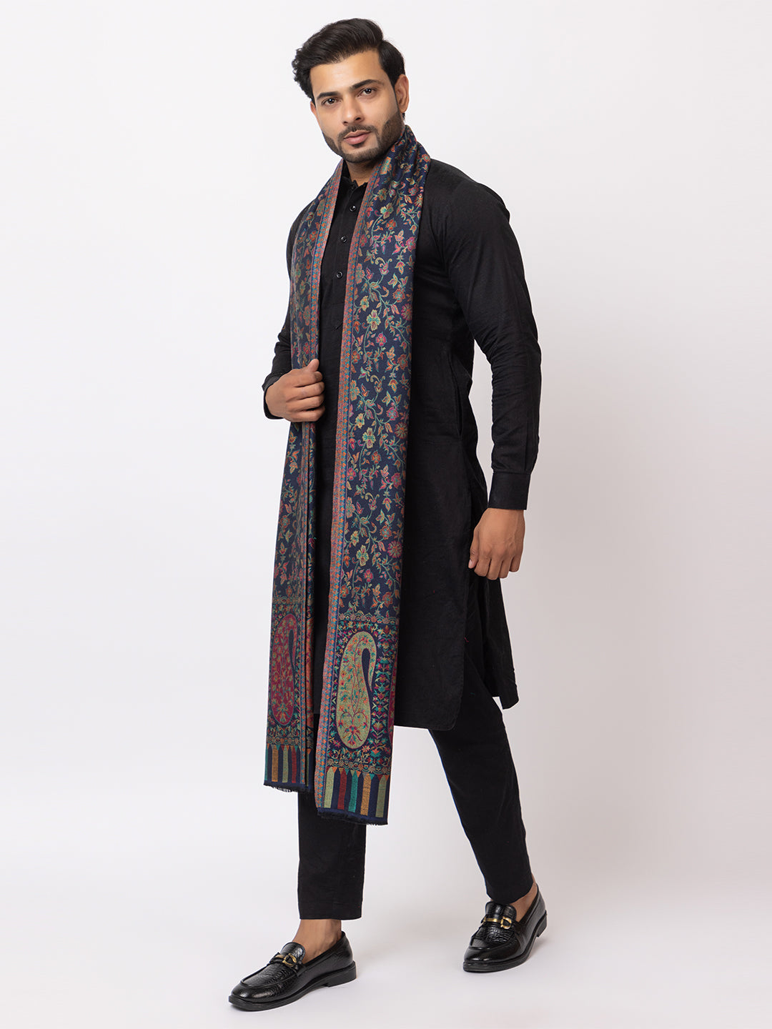 His And Her Set Of fine modal silk Digital Print Shawls and Kani silky modal Shawl for (COMBO PACK)