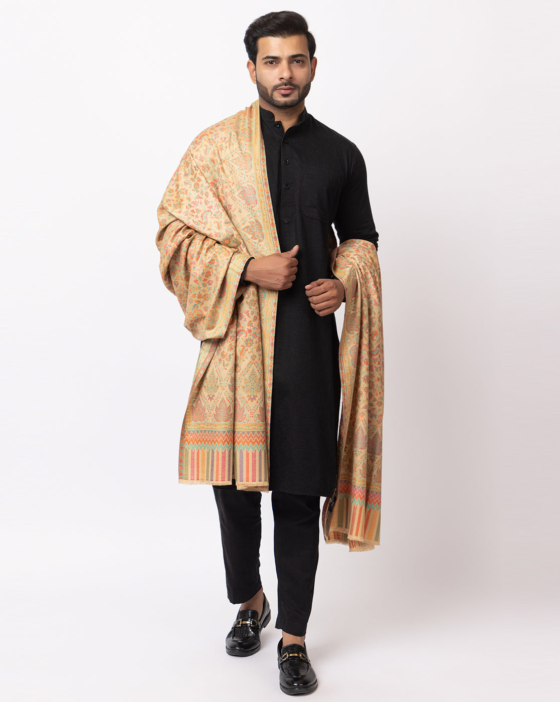 His And Her Set Of fine modal silk Digital Print Shawls and Kani silky modal Shawl for (COMBO PACK)
