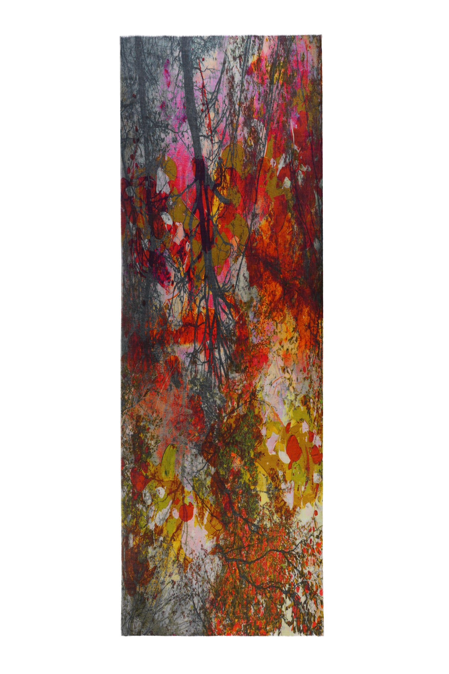 Women's Multi Colour Contemporary Art Wool Stole