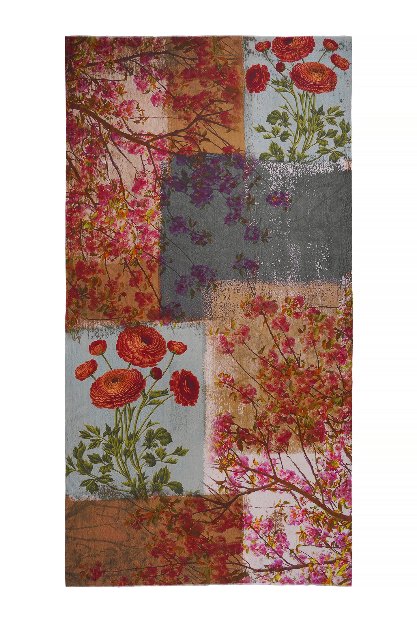 Women's Multi Colour Artistic Pure Cotton Elegant Shawl