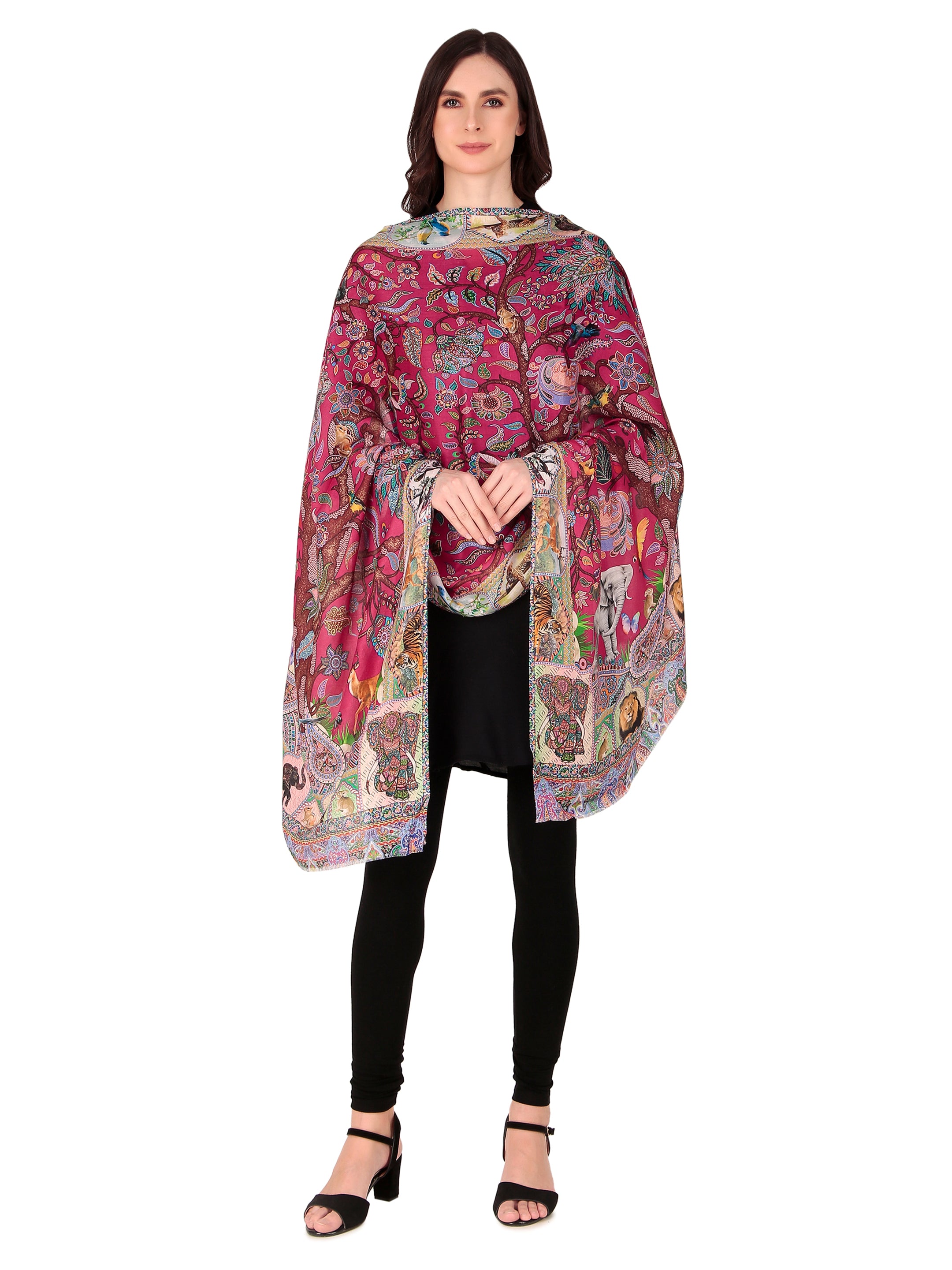 His And Her Set Of fine modal silk Digital Print Shawls and Kani silky modal Shawl for (COMBO PACK)