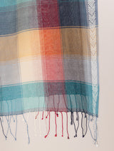 Woman's 100% Cotton  Shawl - Thumbnail 4