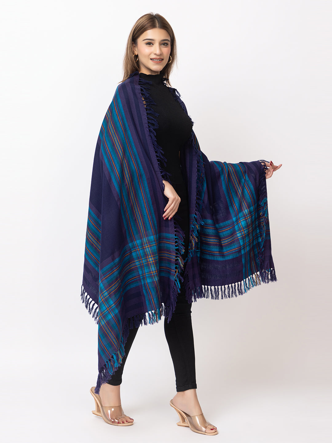 Woman's 100% wool acrylic shawl