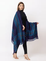 Woman's 100% wool acrylic shawl - Thumbnail 3