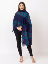 Woman's 100% wool acrylic shawl - Thumbnail 4