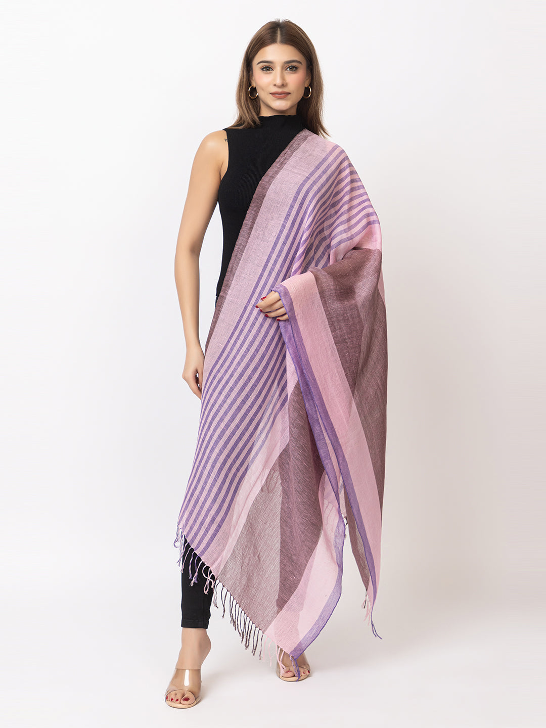Woman's cotton linen shawl - Image 1