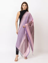 Woman's cotton linen shawl - Thumbnail 1