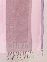 Woman's cotton linen shawl - Thumbnail 4
