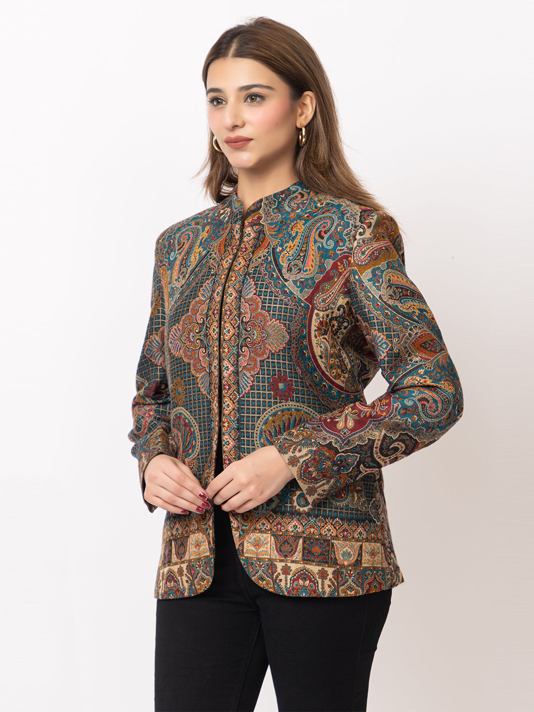 Women Wool Blends Jacket - Image 5