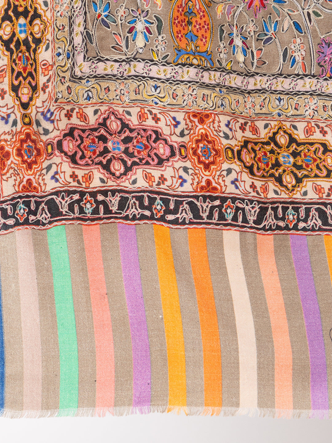 Women Kashmiri Kalamkari Shawl - Image 4