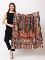 Women Kashmiri Kalamkari Shawl - Thumbnail 1