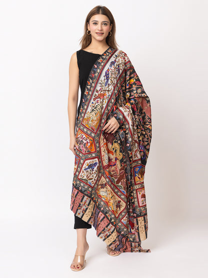 Women Kashmiri Kalamkari Shawl