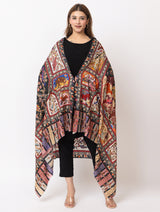 Women Kashmiri Kalamkari Shawl - Thumbnail 3