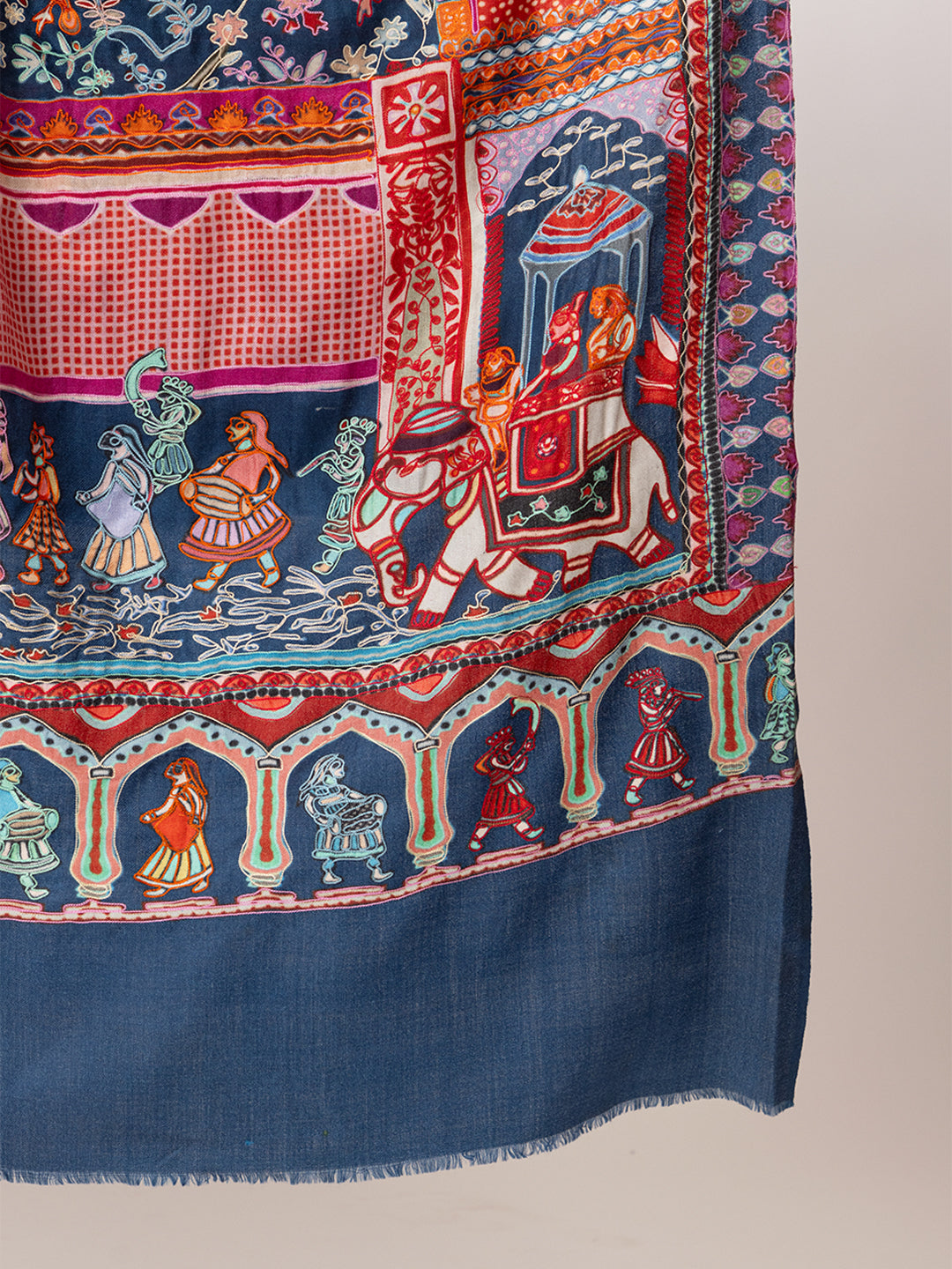 Women Kashmiri Kalamkari Shawl - Image 4