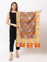 Women Kashmiri Kalamkari Shawl - Thumbnail 1