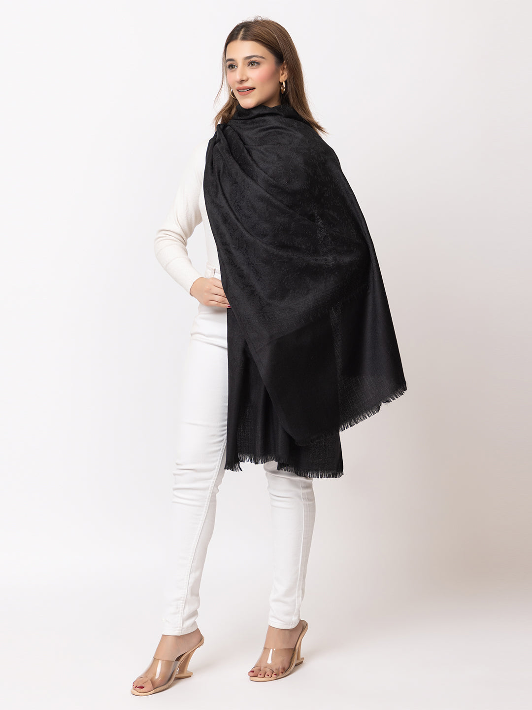 Women's Jacquard shawl - Image 3