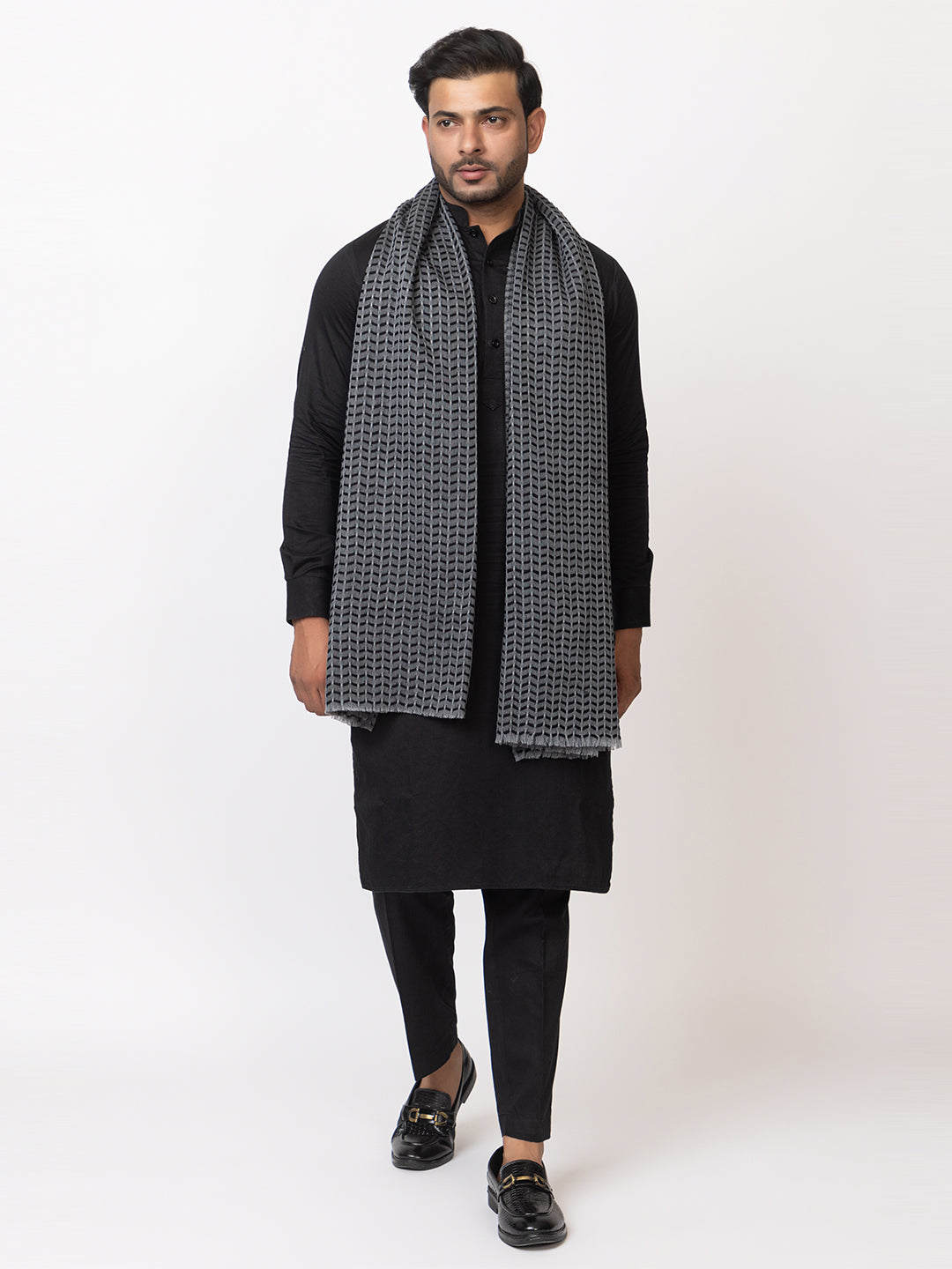 Men's 100% wool shawl - Image 1