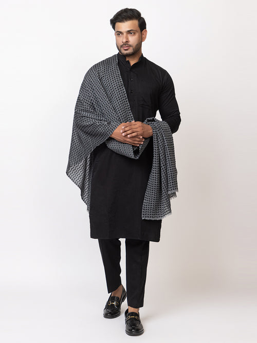 Men's 100% wool shawl