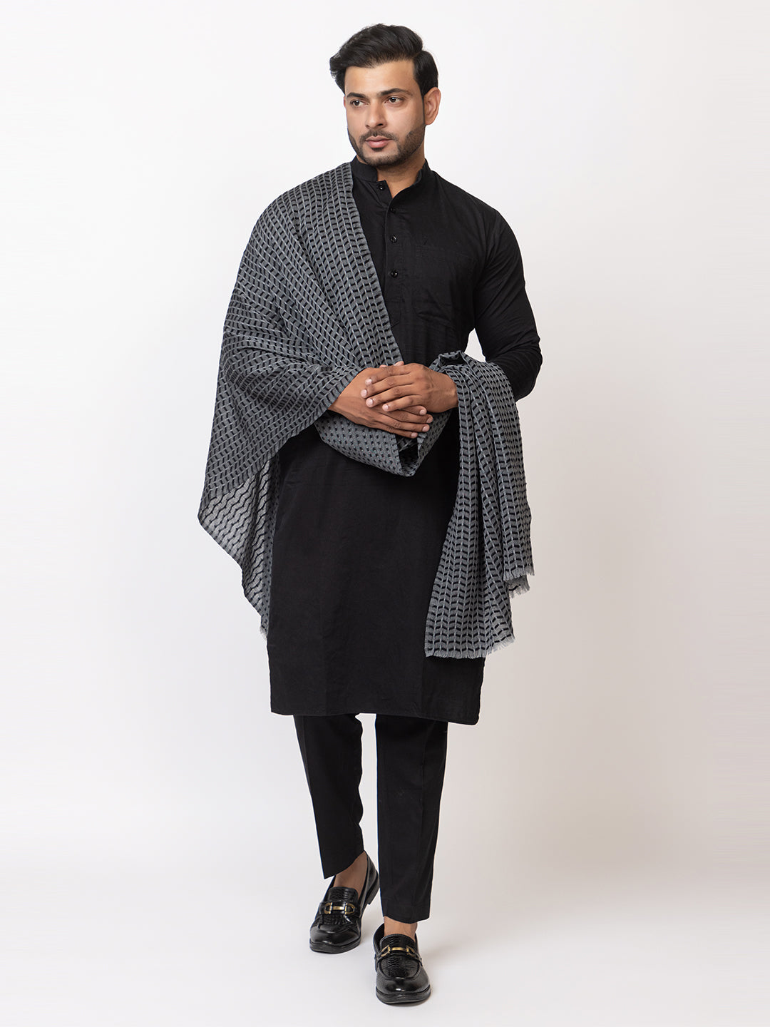Men's 100% wool shawl - Image 2