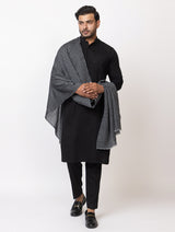 Men's 100% wool shawl - Thumbnail 2