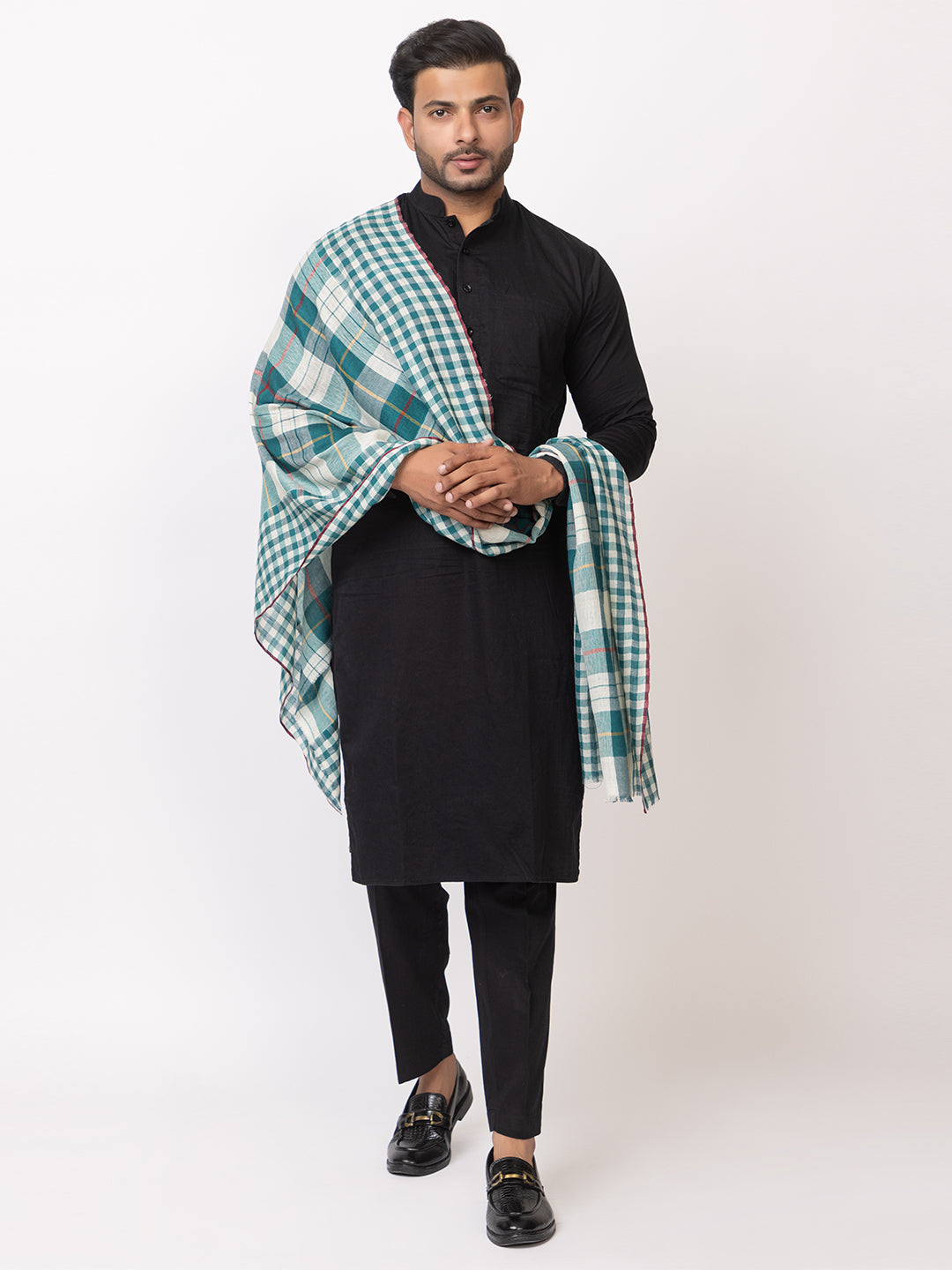Men's wool blend shawl - Image 3