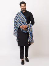 Men's fine wool cotton blend Muffler - Thumbnail 3