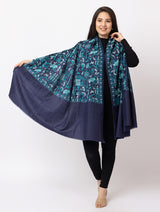 Fine wool Stylish Embroidery shawl - Thumbnail 2