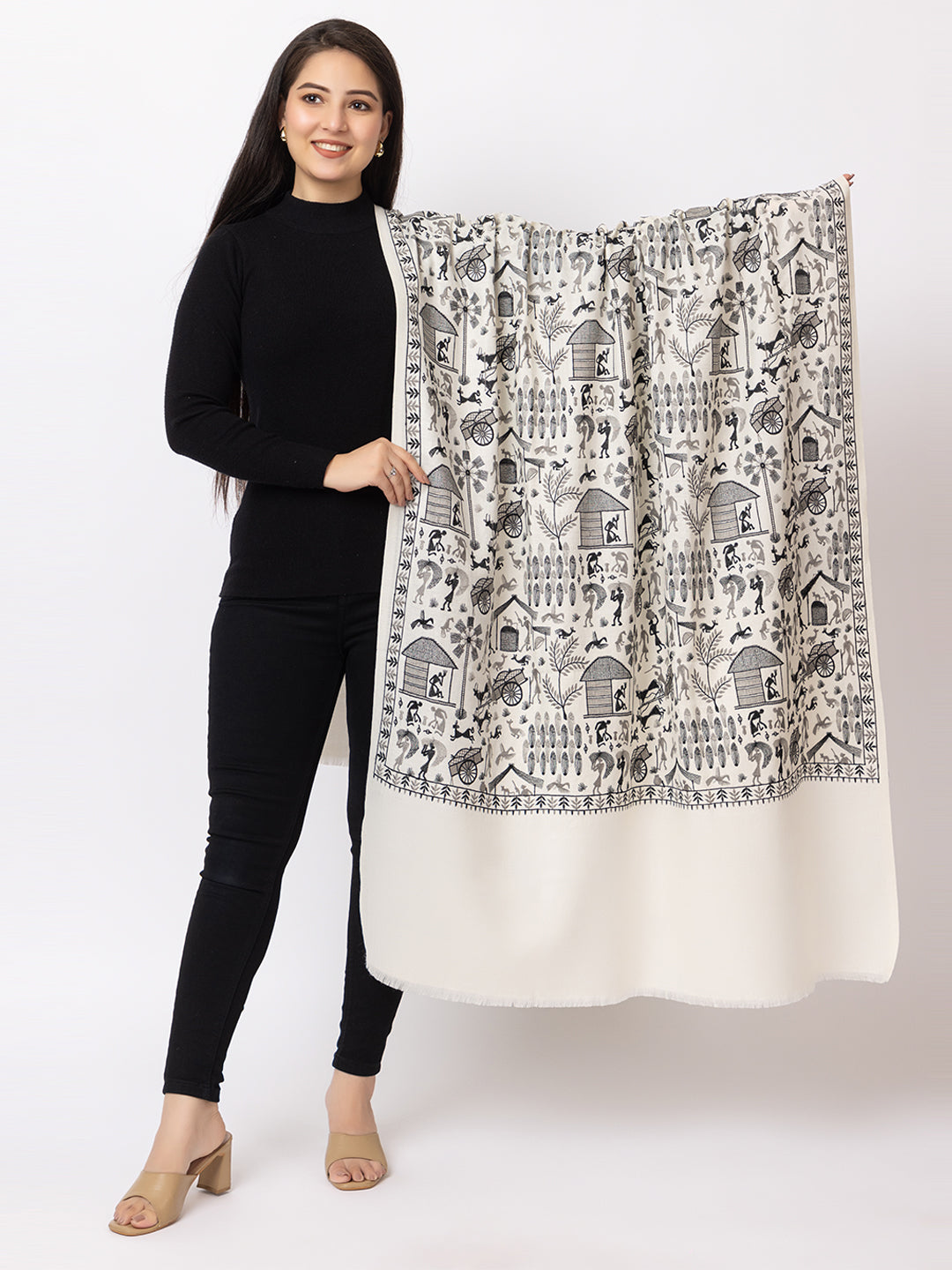 fine wool shawl for ladies - Image 1