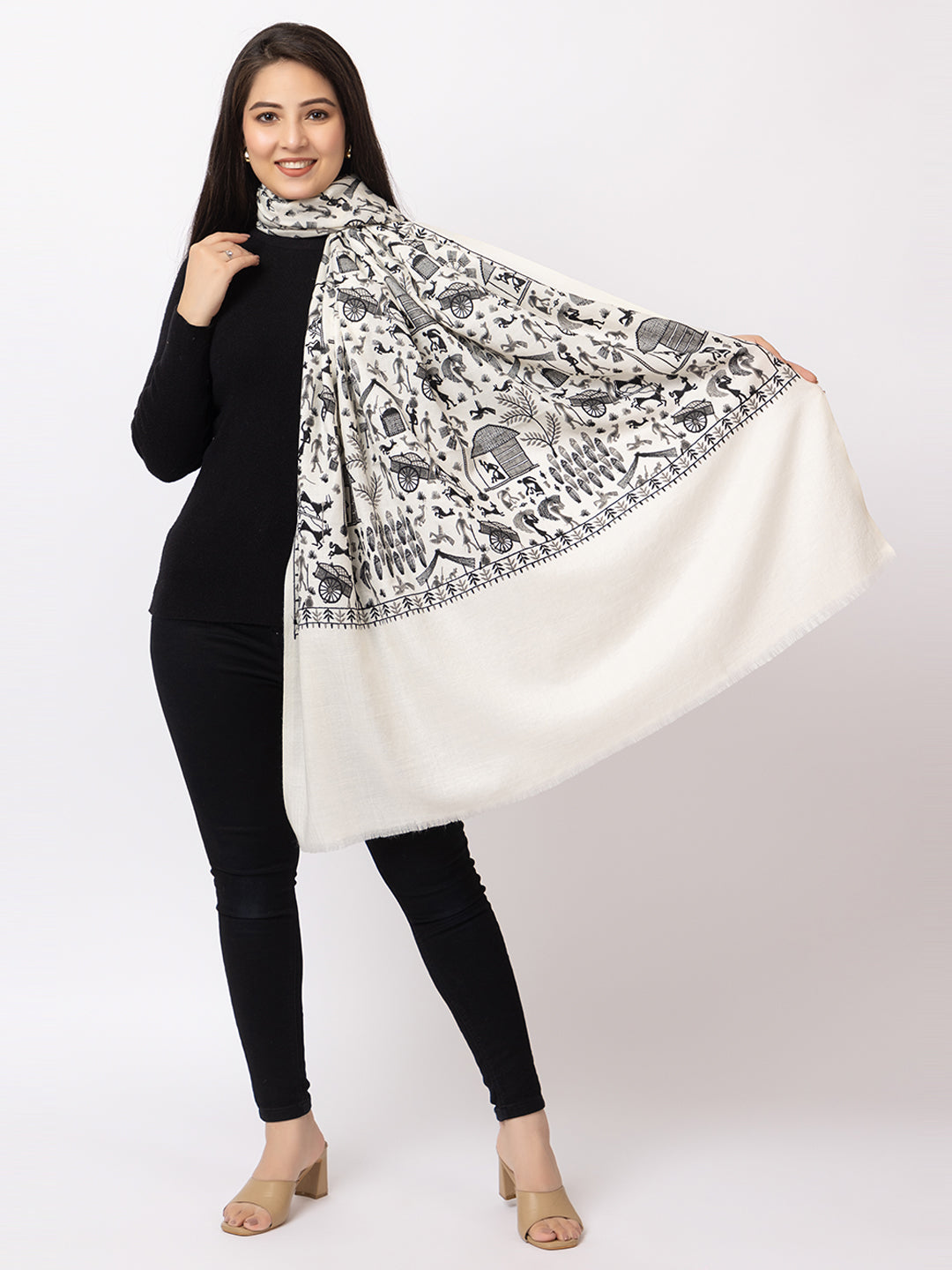 fine wool shawl for ladies - Image 2