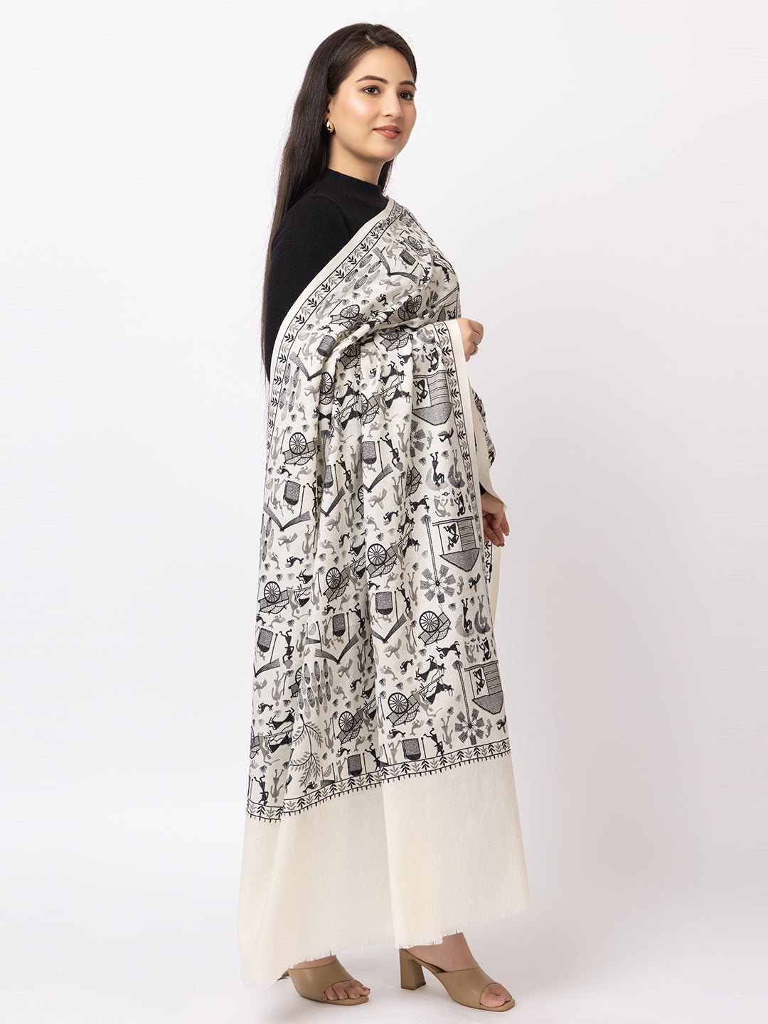 fine wool shawl for ladies - Image 4