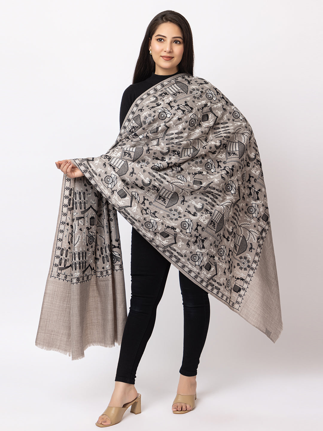 fine wool shawl for ladies - Image 2