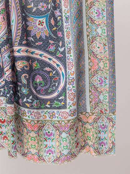 fine modal silk Digital Print Shawls