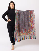 fine modal silk Digital Print Shawls - Thumbnail 1