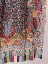 fine modal silk Digital Print Shawls - Thumbnail 2