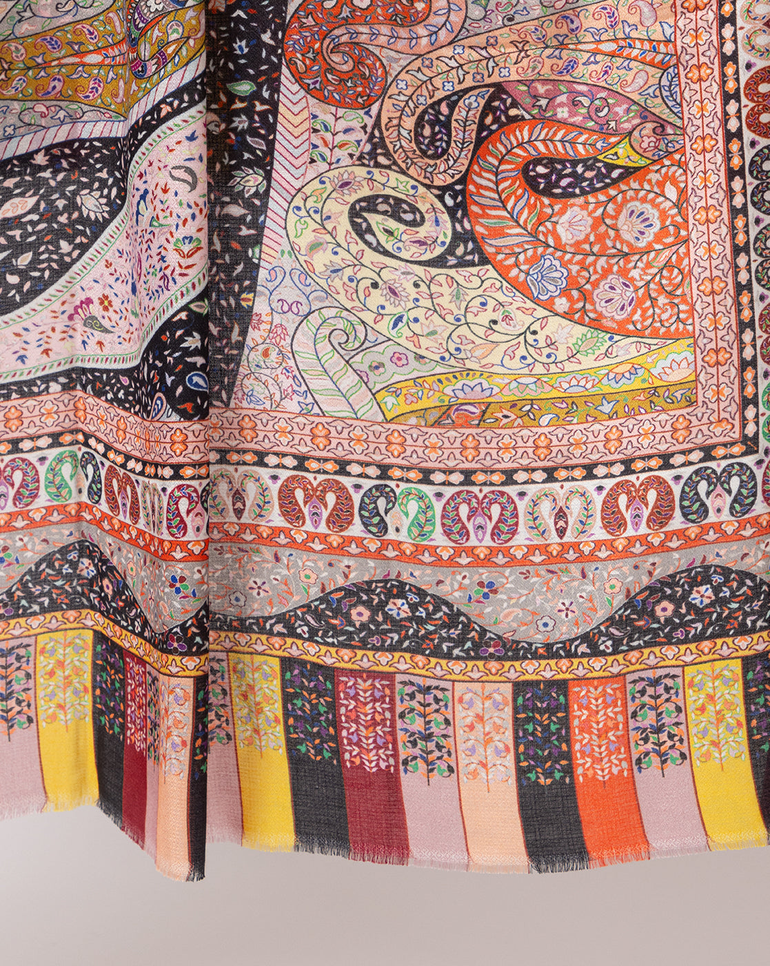 fine modal silk Digital Print Shawls