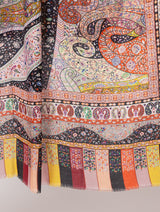 fine modal silk Digital Print Shawls - Thumbnail 2