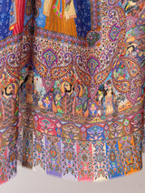fine modal silk Digital Print Shawls - Thumbnail 2