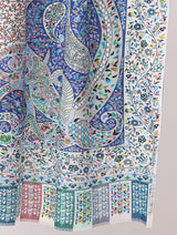 fine modal silk Digital Print Shawls - Thumbnail 4