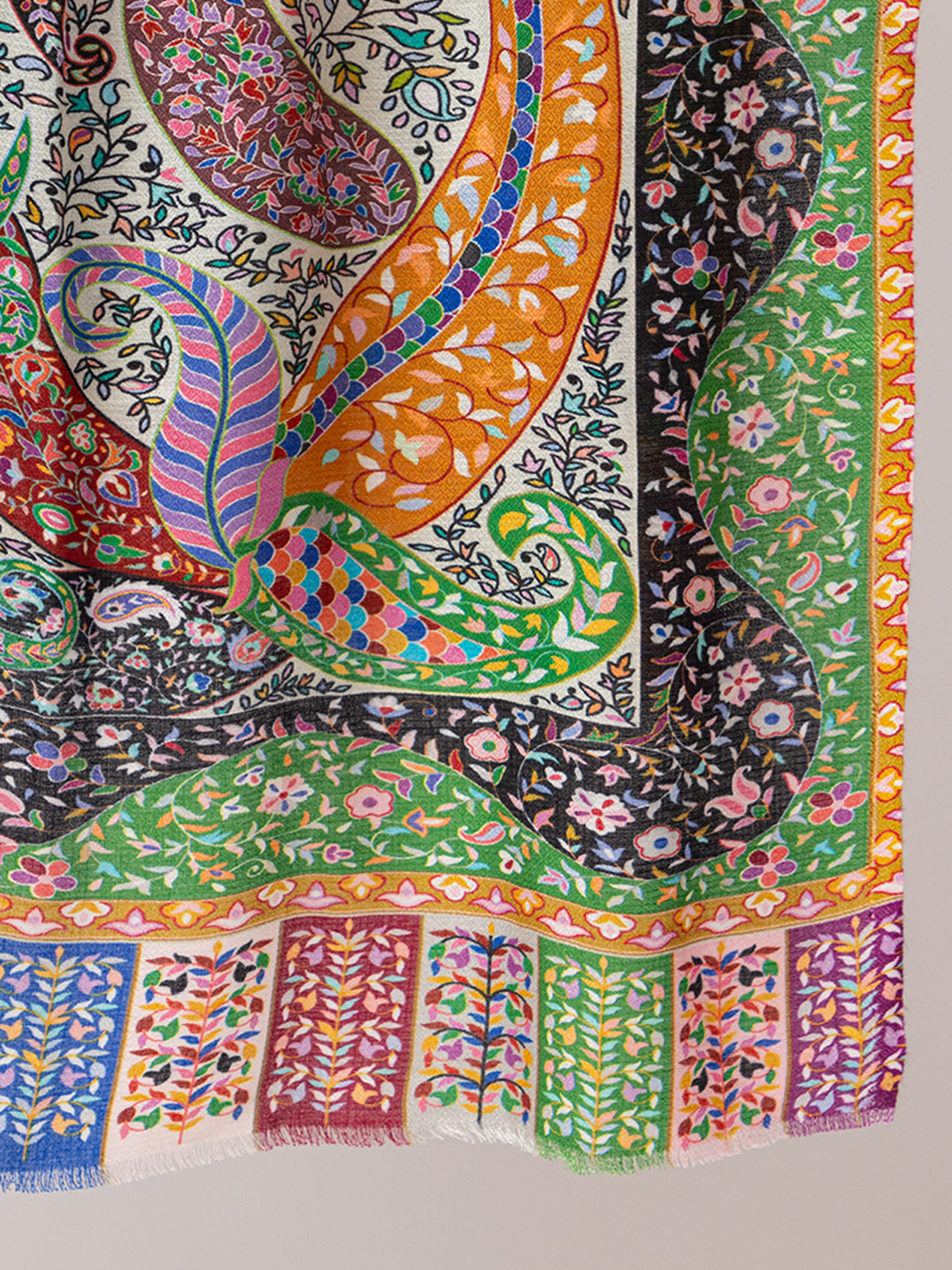 fine modal silk Digital Print Shawls