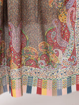 fine modal silk Digital Print Shawls - Thumbnail 4
