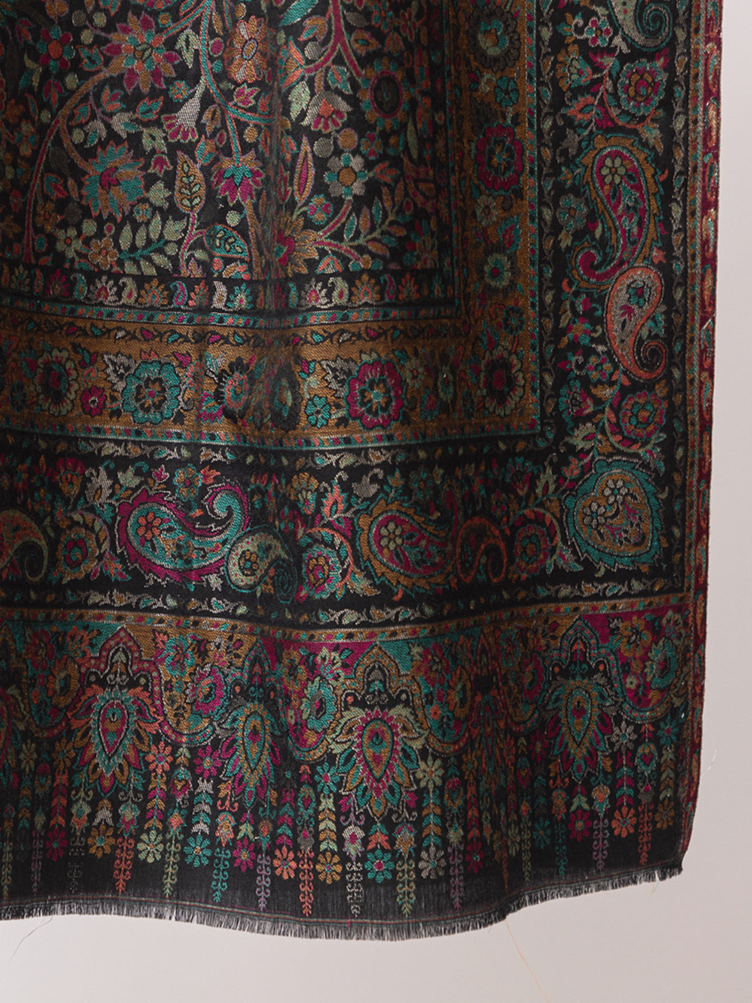 Woman Zari Shawl, Authentic Kashmiri Luxury  Style Shawl - Image 4