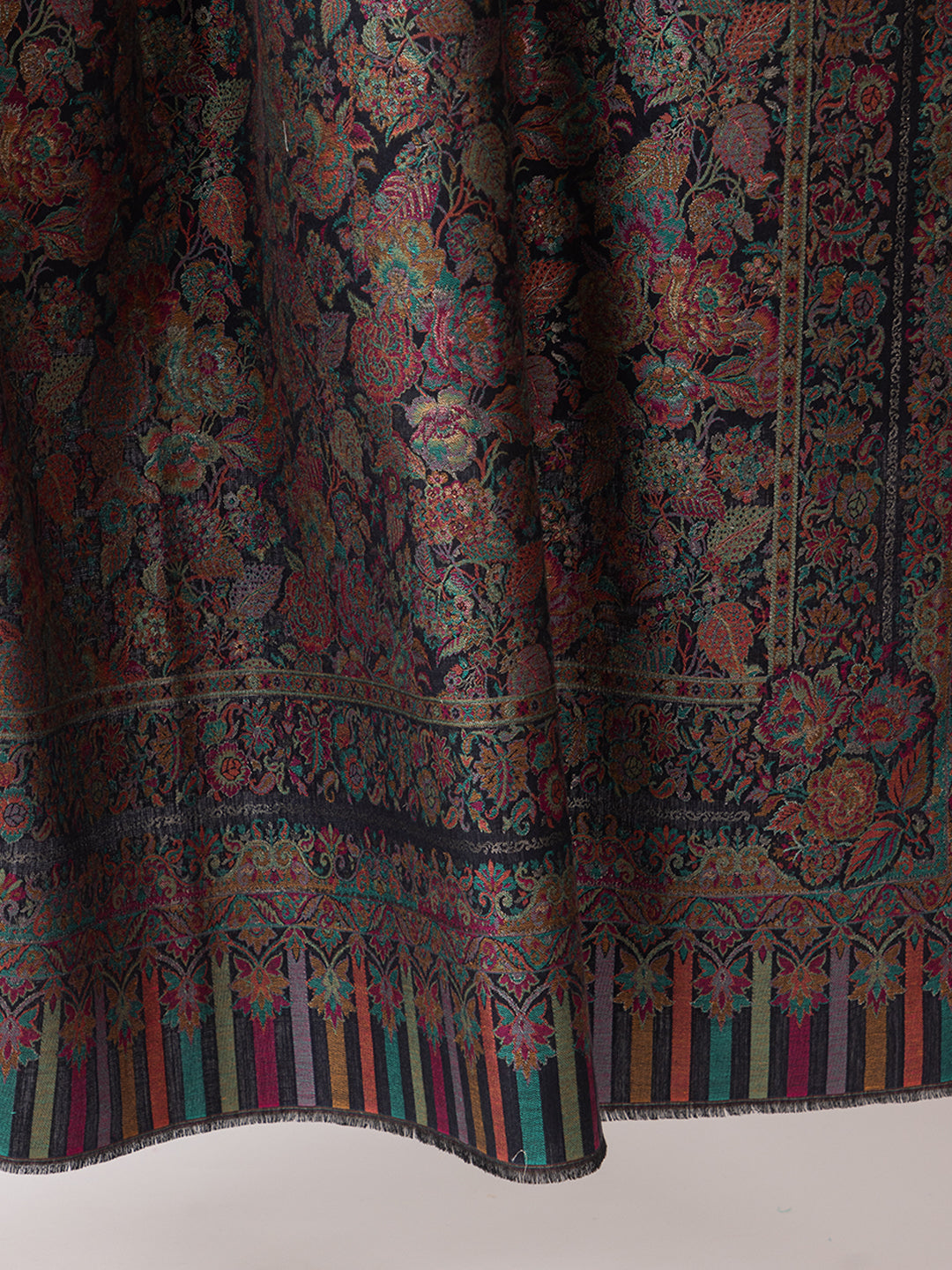 Woman Zari Shawl, Authentic Kashmiri Luxury  Style Shawl - Image 2