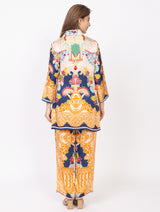 Women's Silk Bemberg Printed Co-ordset - Thumbnail 6