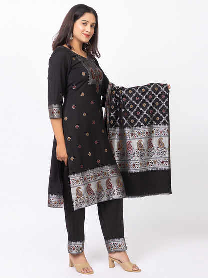 Women Jacquard Winter Wear suits