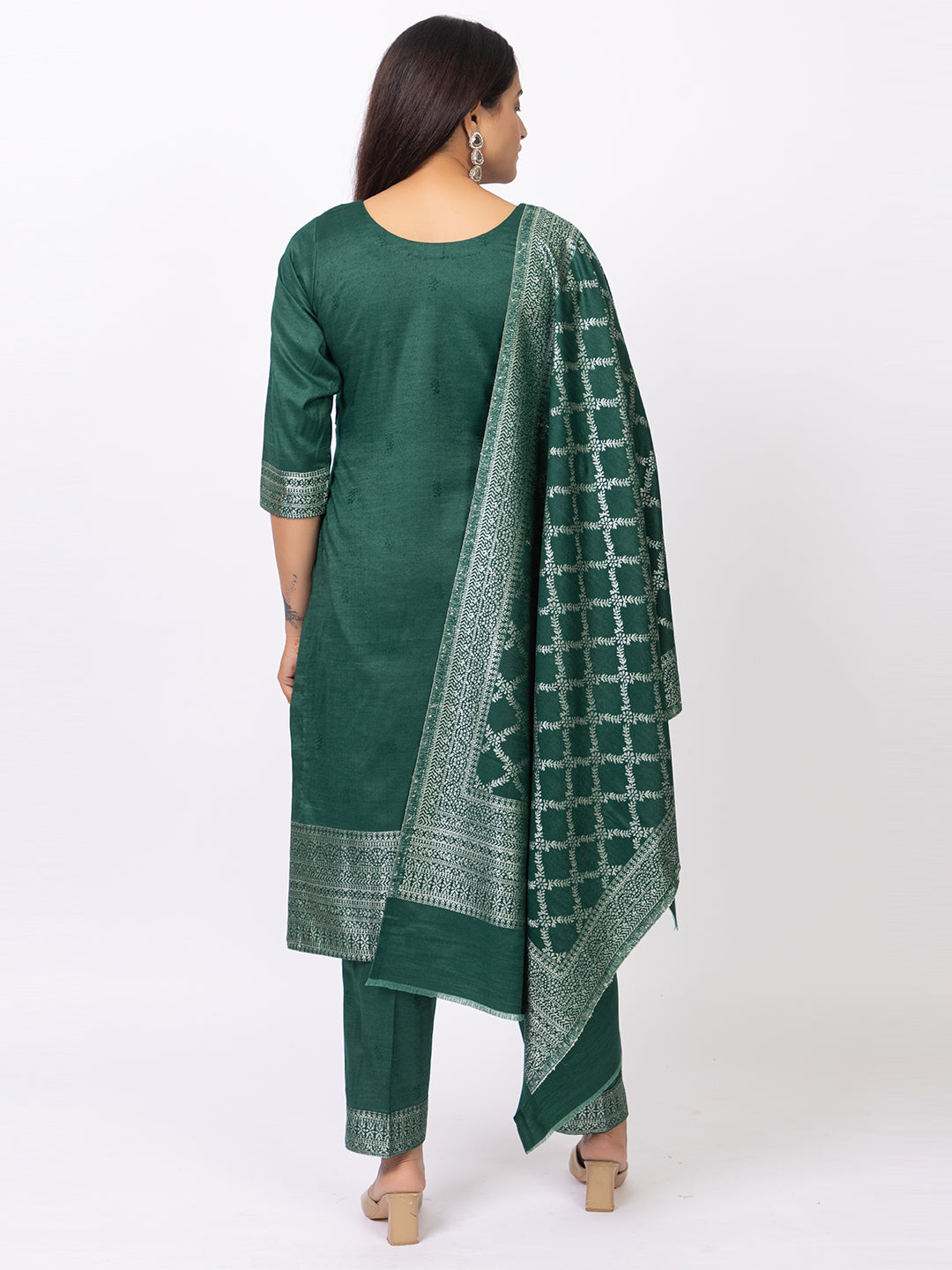 Women Jacquard Winter Wear suits - Image 2