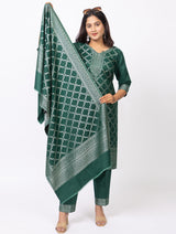 Women Jacquard Winter Wear suits - Thumbnail 5