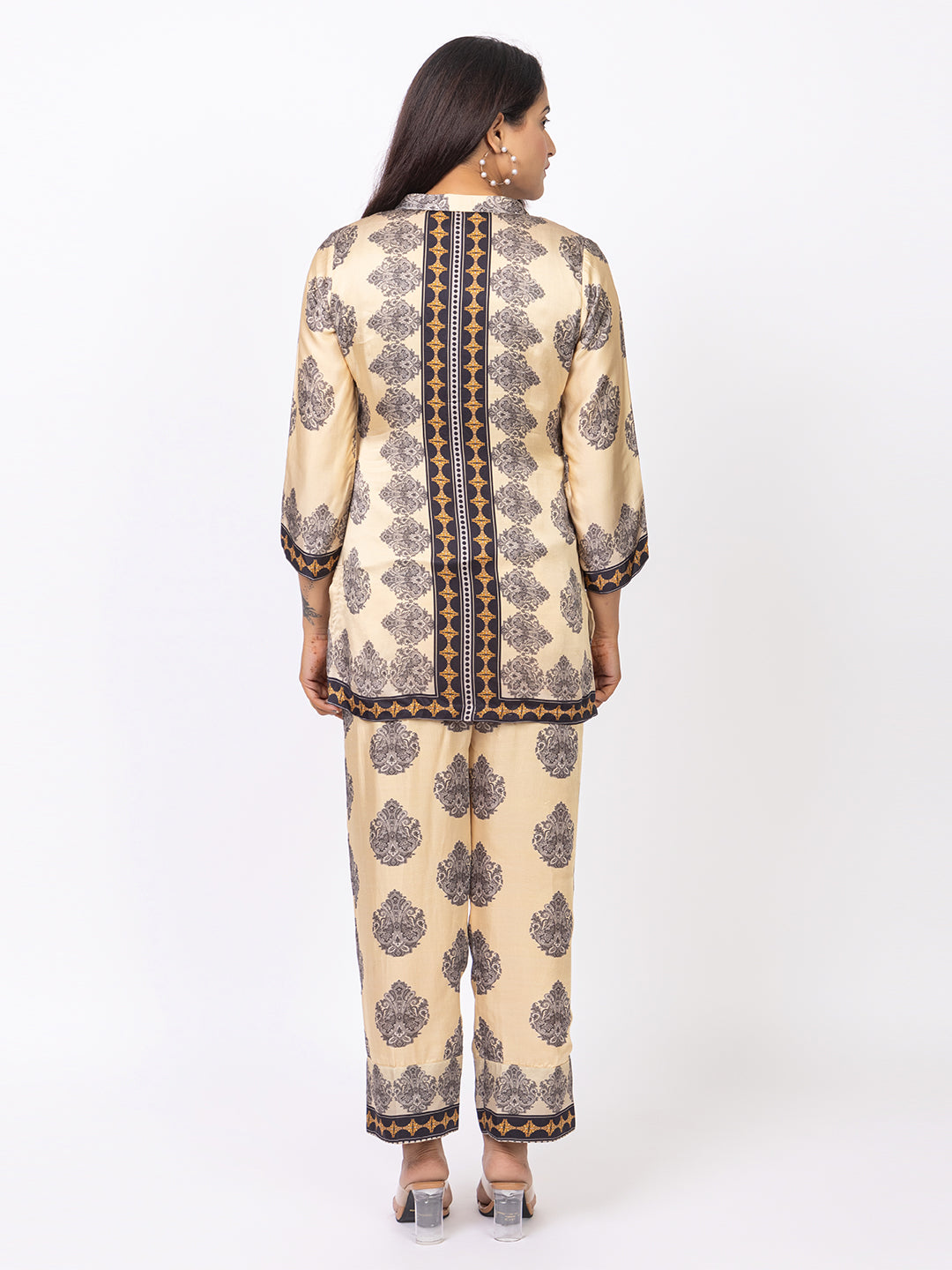 Women Silk Bemberg Printed Co-ordset